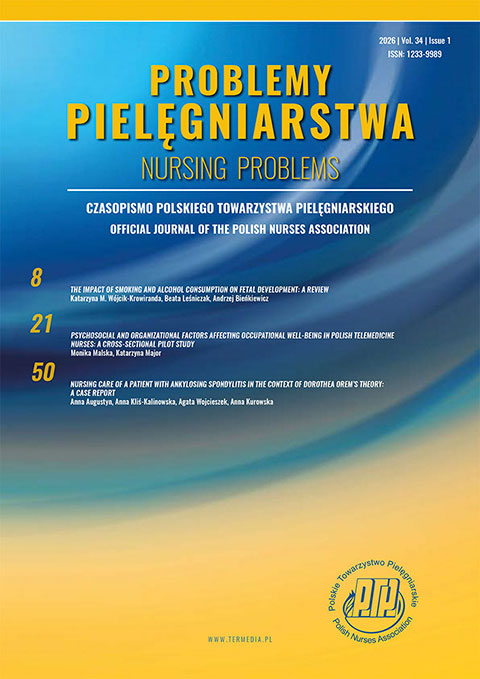 Nursing Problems / Problemy Pielęgniarstwa
