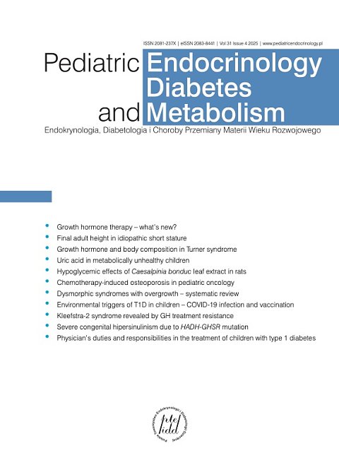Pediatric Endocrinology Diabetes and Metabolism